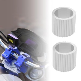 LT Easiyl 4Pcs Aluminum Alloy Bicycle Handlebar Shims Motorcycle Handlebar Spacer Conversion Washers Conversion 28mm To 22mm Gasket Silver