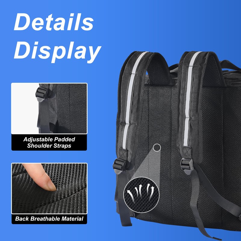 Food Delivery Backpack - Insulated, Large & Leakproof with 4