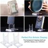 10 Pcs Acrylic Bracket Stands, Plastic Display Holders Picture Plate