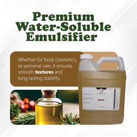 iSolubol Water-Soluble Emulsifier with Polysorbate– Made in The USA – 100% Pure & Natural Ingredients – Perfect for Oil and Water Blends – Essential Oil Emulsifier - 32 Fl Oz - Net Weight 2.5 lbs