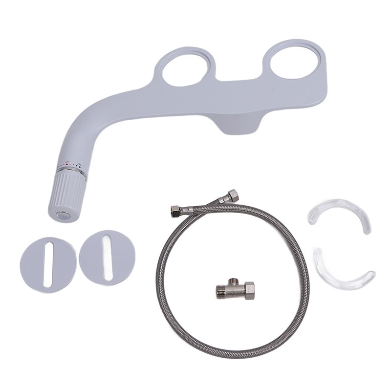 G1/2 Toilet Bidet Attachment Set ABS Dual Nozzle Bathroom Bidet