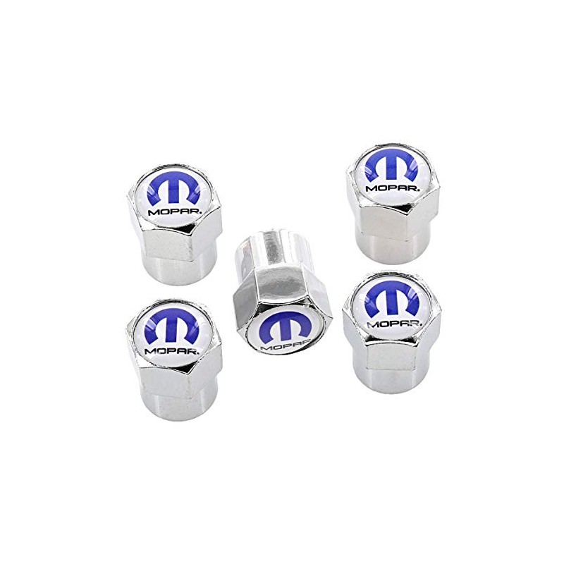 License Frame Inc. Mopar Valve Stem Caps(Chrome)