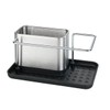 Wenko Organiser Stainless Steel Orio Drainer Sink Caddy, Silver matt,