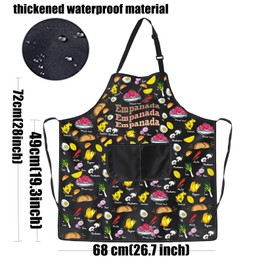 PXTIDY Empanadas Recipe Apron Empanada Gift Latin America Mexican Food Baking Apron Spanish Kitchen Apron Empanada Day Gift