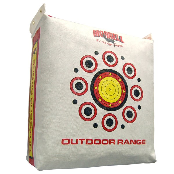 Morrell Outdoor Weatherproof Durable Range Adult Field Point Archery Bag Target with Over 50 Bullseyes, Nucleus Center, and IFS Technology, White