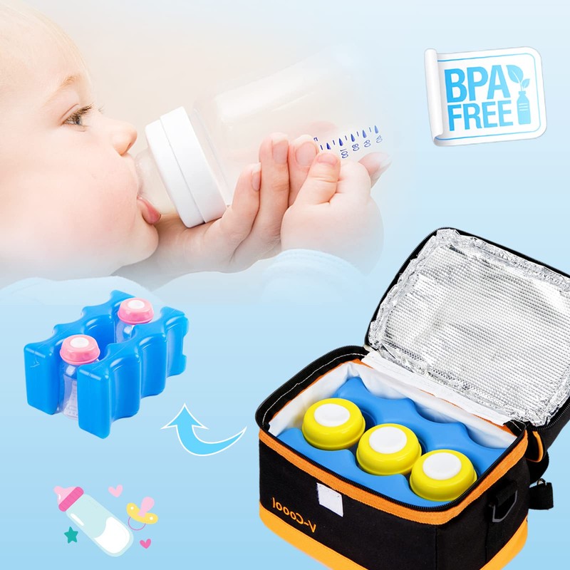 3 Pack Breastmilk Ice Pack,Reusable Ice Packs for Breastmilk Storage,Bottle