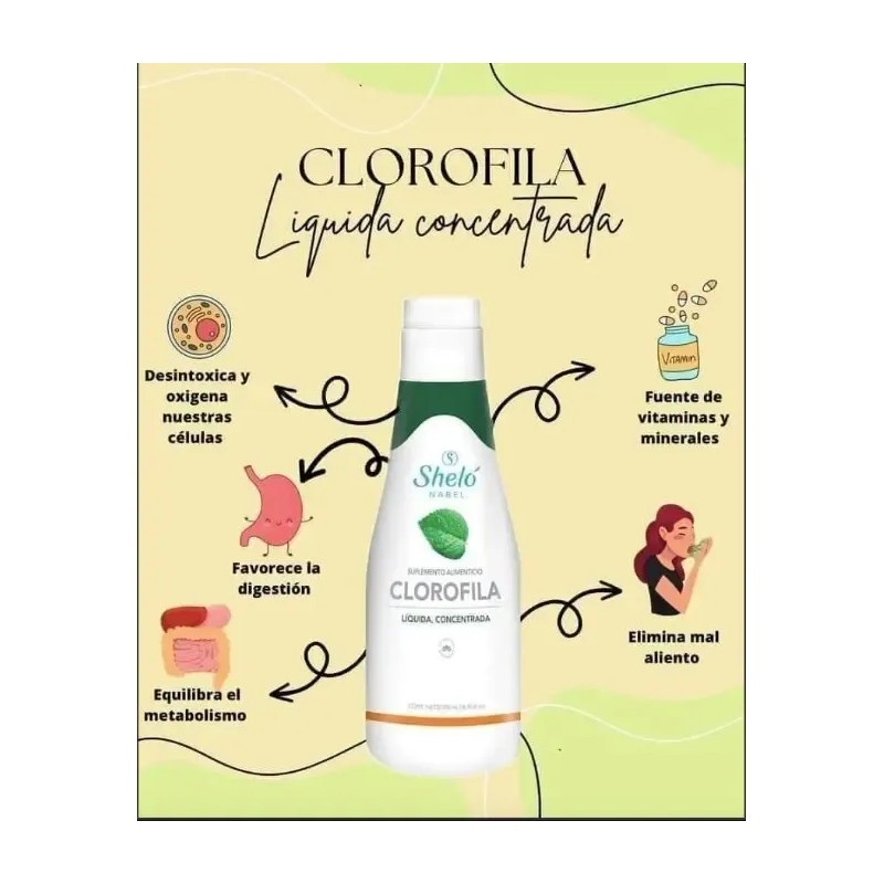 2 Pack Clorofila Líquida Concentrada Para Limpiar El Cuerpo