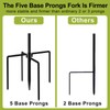 Double Shepherds Hook for Outdoor,78 Inch Bird Feeder Pole with