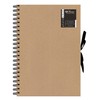 A4 Kraft Ribbon Fastener Scrapbooking Album Photos Wiro Bound Display Book 40 Sheets