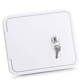 LCGP RV Access Door Electrical Cord Trailer Power Cord Cable Hatch Camper Hose Storage Door Compartment W 7-1/2 inch, H 6-1/2 inch