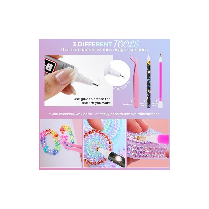 Ultimate Bedazzling Kit with 48000 Colorful Rhinestones