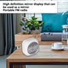P12 Bluetooth Clock Speaker Wireless LED Mirror Portable Dual Alarm