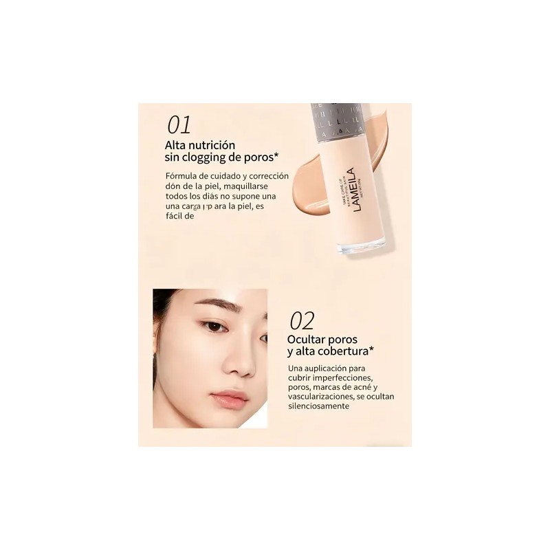 Lameila Base De Maquillaje: Impermeable, Sin Transferencia