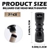 UPIQNG 2Pcs Billiard Cue Tip Shaper Tool,3 in 1 Aluminium