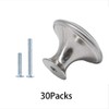 30 Packs Kitchen Cabinet Knobs Brushed Nickel Silver-Pull Hardware Handle,Drawer