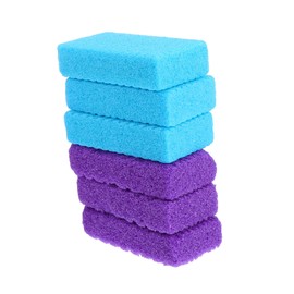 Mikinona Home Pedicure Tool Foot File Callus Remover 6pcs Foot Pumice Stone Set Comfortable Grip Rough Stone for Dead Skin Removal Random Color