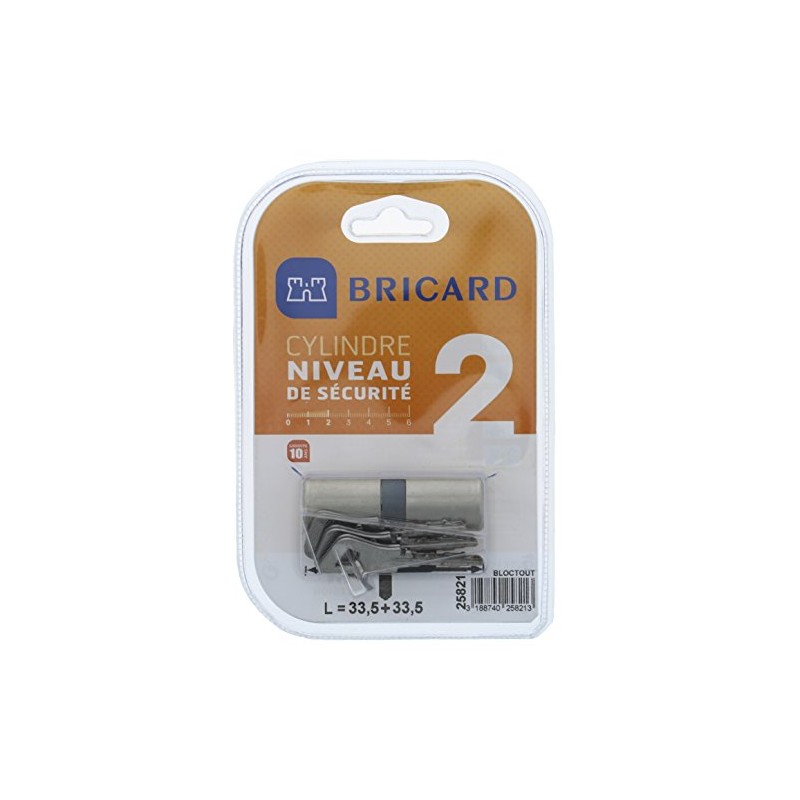 BRICARD 25821 Cylinder Lock bloctout Ø 21.5 mm