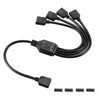 upHere ARGB Fan Power Cable 4 Branch Cable, 5V 3