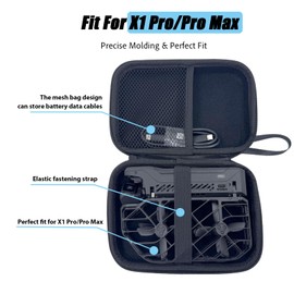 Ngaantyun Hover Waterproof Carrying Case for HOVERAir X1 Pro PROMAX 8K Action Flying Camera Accessories Hard Shell Protective Cover with Strap Lanyard