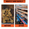 ECOTRIC Lumber Rack Wall Mount Wood Organizer Lumber Organizer -