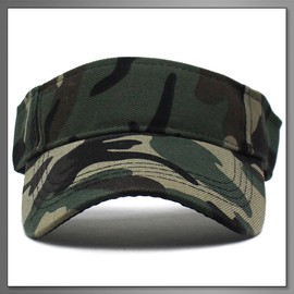 Buzz Selection CAP693 Visor, Sun Visor, Hat, Camouflage, Sun Shade, Breathable, Outdoor, Men's, Women's, green