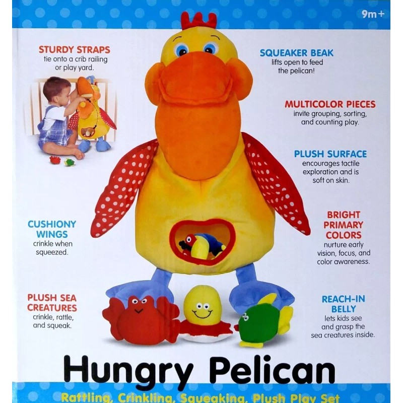 Melissa & Doug Peluche Didáctico Para Bebé Hungry Pelican Melissa