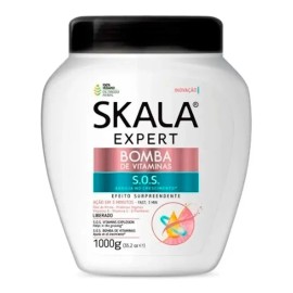 Mascara Capilar Brasil Bomba Con Ácido Hialurónico 1000 G Skala
