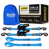 AUGO Retractable Ratchet Straps | 2 Heavy Duty Ratchet Straps