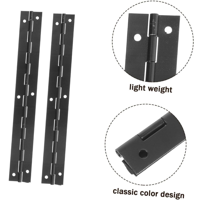 Eowppue Set of 4 Piano Band with 24 Screws, Metal