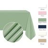 2 Pcs Sage Green Tablecloth Plastic 54 ×108 Inches Rectangle