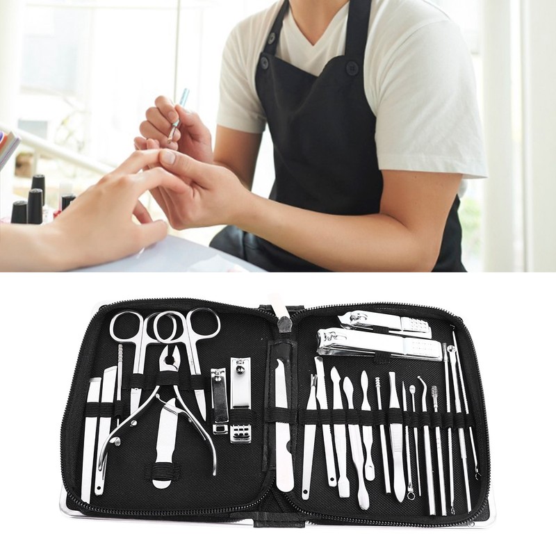 26Pcs Eyebrow Tweezers Manual Stainless Steel Rugged Versatile Lightweight Nail