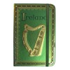 Ireland Harp Foil Notebook With A Celtic And Trinity Designed
