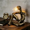 EFAYCRR Steampunk Table Lamp, Creative Robot Style Desk Lamp Vintage