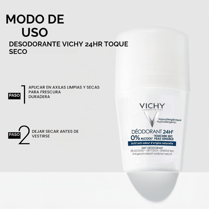 Vichy "vichy deos desodorante anti-humedad 24h 50ml ideal para pieles