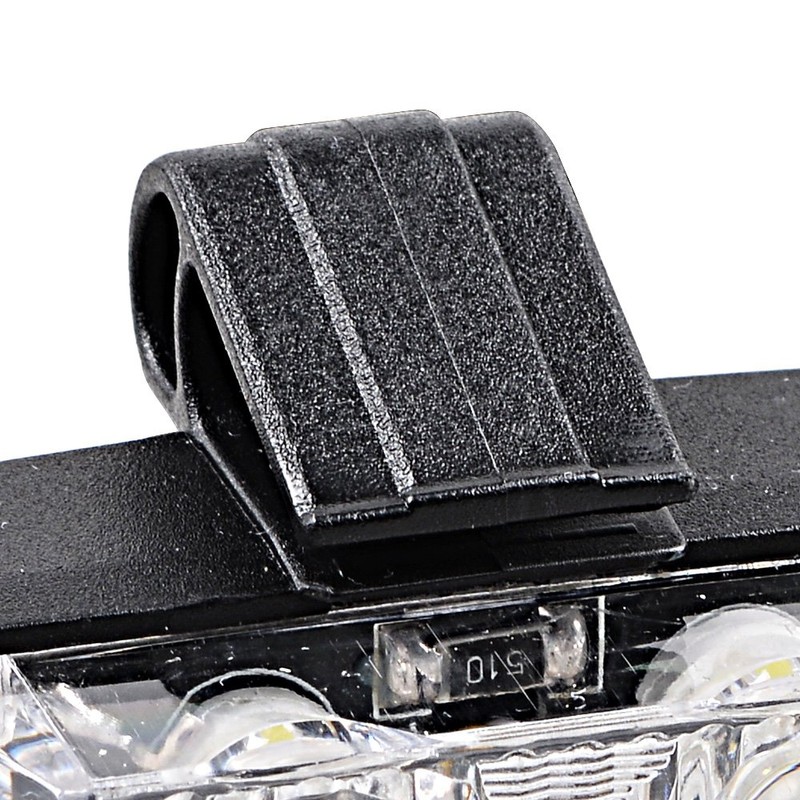 8X White 8X Amber 2-LED Strobe Light Bar Warning Emergency