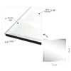 Empire Art Direct Modern Frameless Wall Mirror, 1" Beveled Mirror,