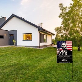 Nepnuser Martin Luther King Jr Speech Garden Flag I Have A Dream - Letreros de doble cara con texto en inglés "I Have A Dream"