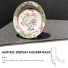 Ipetboom Acrylic Easel Plate Display Stands: Decorative Plate Holder Clear