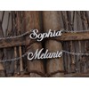 HUAN XUN Unique Name Jewelry Gifts Silver Pendant Name Necklace