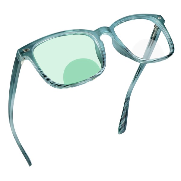 YEIN Bifocal Reading Glasses with Blue Light Blocking Lenses, Bifocal