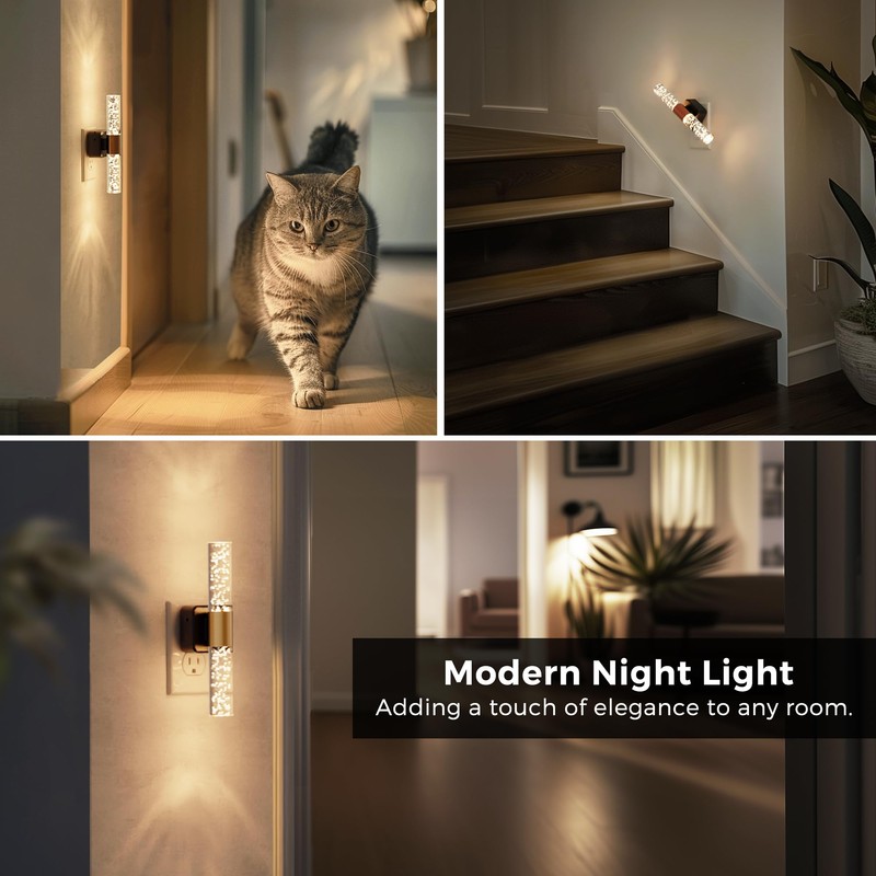 L LOHAS LED Rotating Night Light, Night Lights Plug into