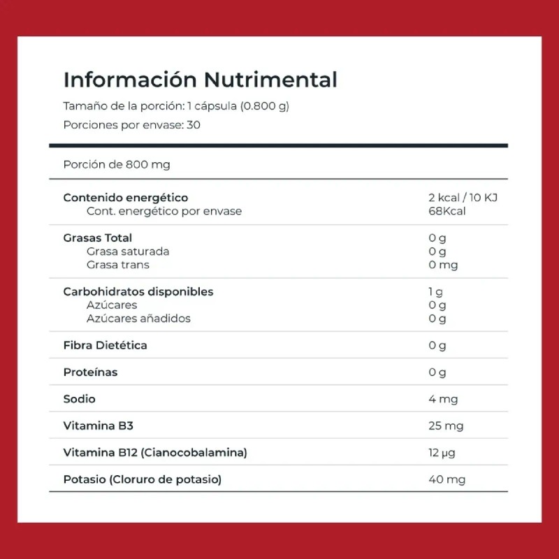Pultsu Corazón Balance Sanguineo Tiba Salud 30 Cápsulas 800mg Veganas
