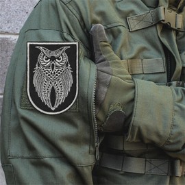 Owl Velcro Patch Animal Tactical Morale Hook Loop Patches Embroidery Patches for DIY Clothing Backpack Gear Hat Backpack Jackets
