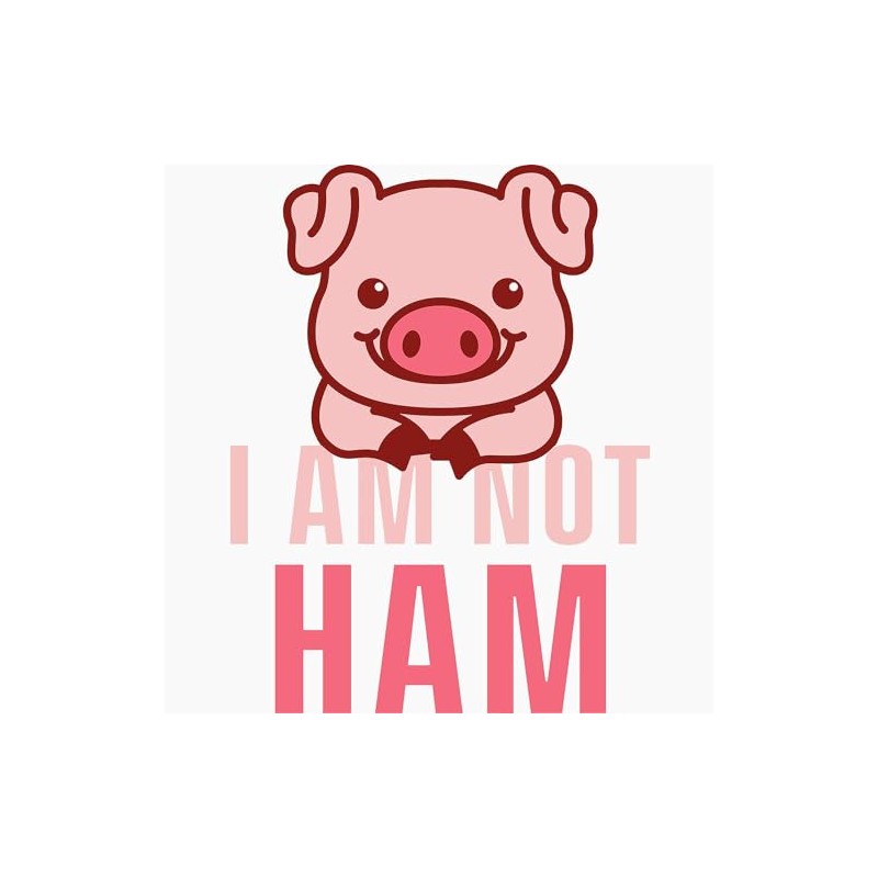 CafePress I Am Not Ham Vegetarian Vegan Veganis Large Puzzle,