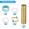 uxcell Faucet Mount Extension Shank 5"x 1.25" Brass Pipe Faucet