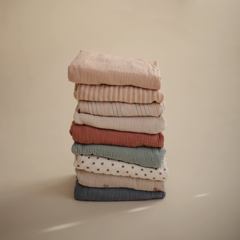 mushie Extra Soft Muslin Fitted Changing Pad Cover (Natural)