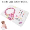 Infant Monthly Milestone Blankets Unisex Soft Month Blanket Photo Background