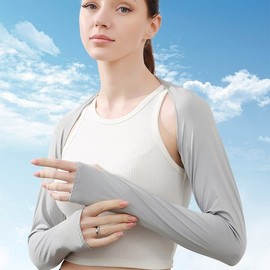 Outdoor Golf Sleeve Bolero Shoulder Arm Sun Protection Skin Protection Sky Blue 2ea