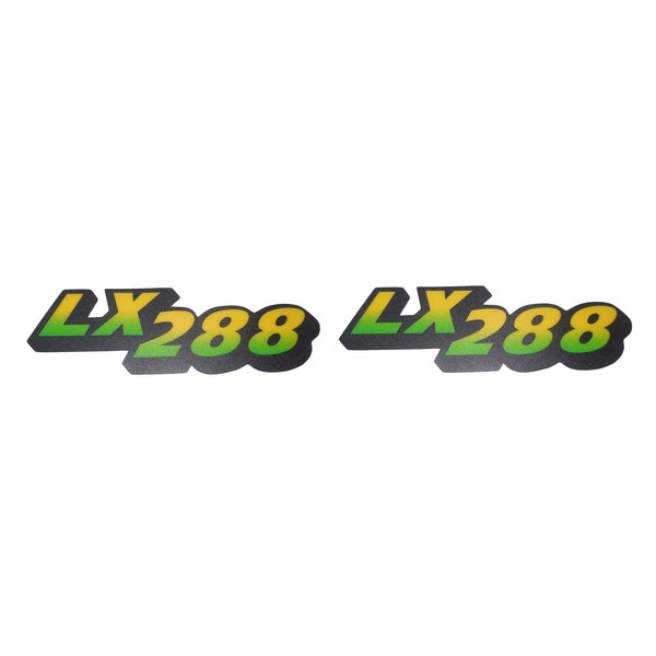 New Kumar Bros USA Lower Hood Set of 2 Decals Replaces M126054 Compatible with JohnDeere LX288
