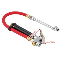 Kit de herramientas de manguera de compresor de aire, llenador de presión de neumáticos de coche, medidor de inflado, doble portabrocas